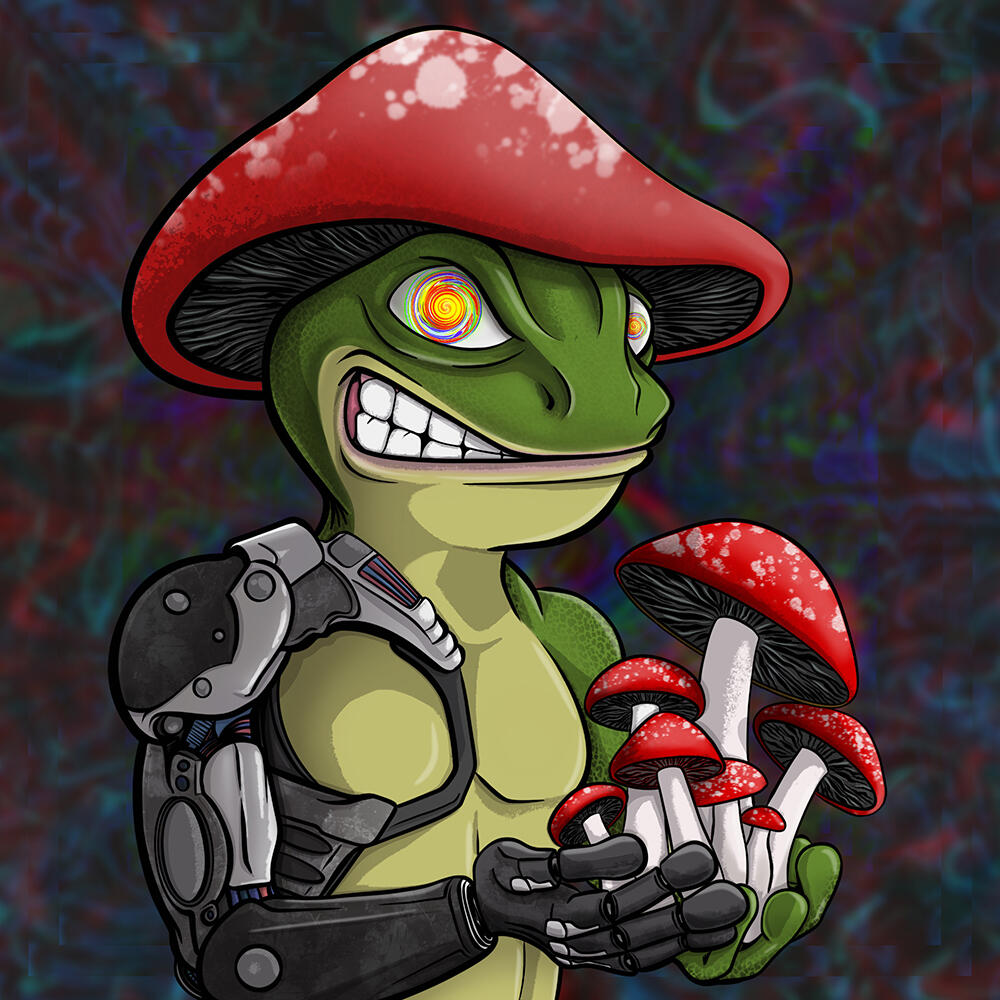 Cyber Frogs X Magic Mushies Collab